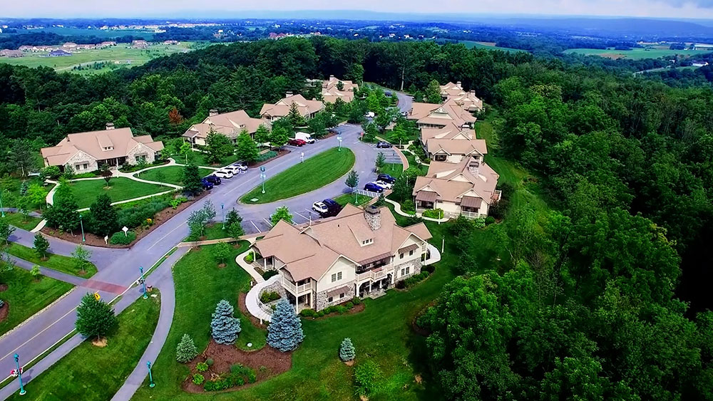 Villas aerial