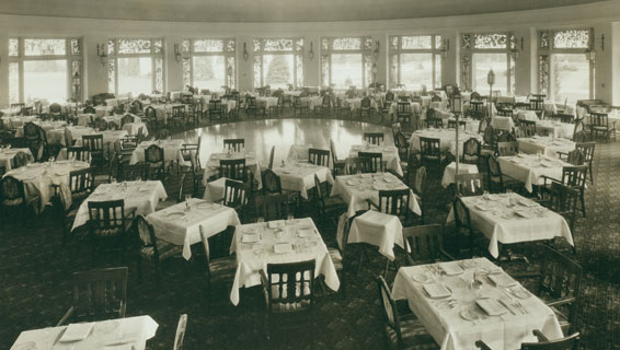 Dining Room circa 1934, now The Circular