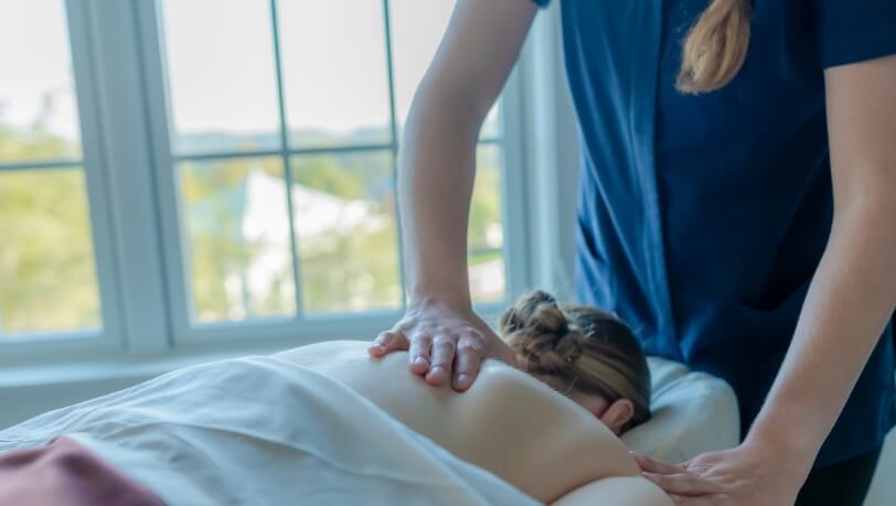 Women receiving massage at The Spa at The Hotel Hershey.